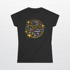 Hyperfocus Expert *Juniors Fit* | ADHD & Neurodiversity Starry Mini Icons - Juniors/Ladies Slim-Fit T-Shirt