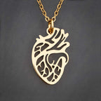 Anatomical Heart Pendant Necklace