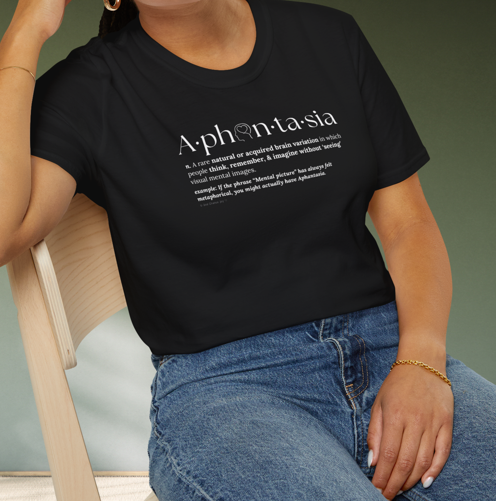 Aphantasia Definition - Mental Imagery Dictionary T-Shirt