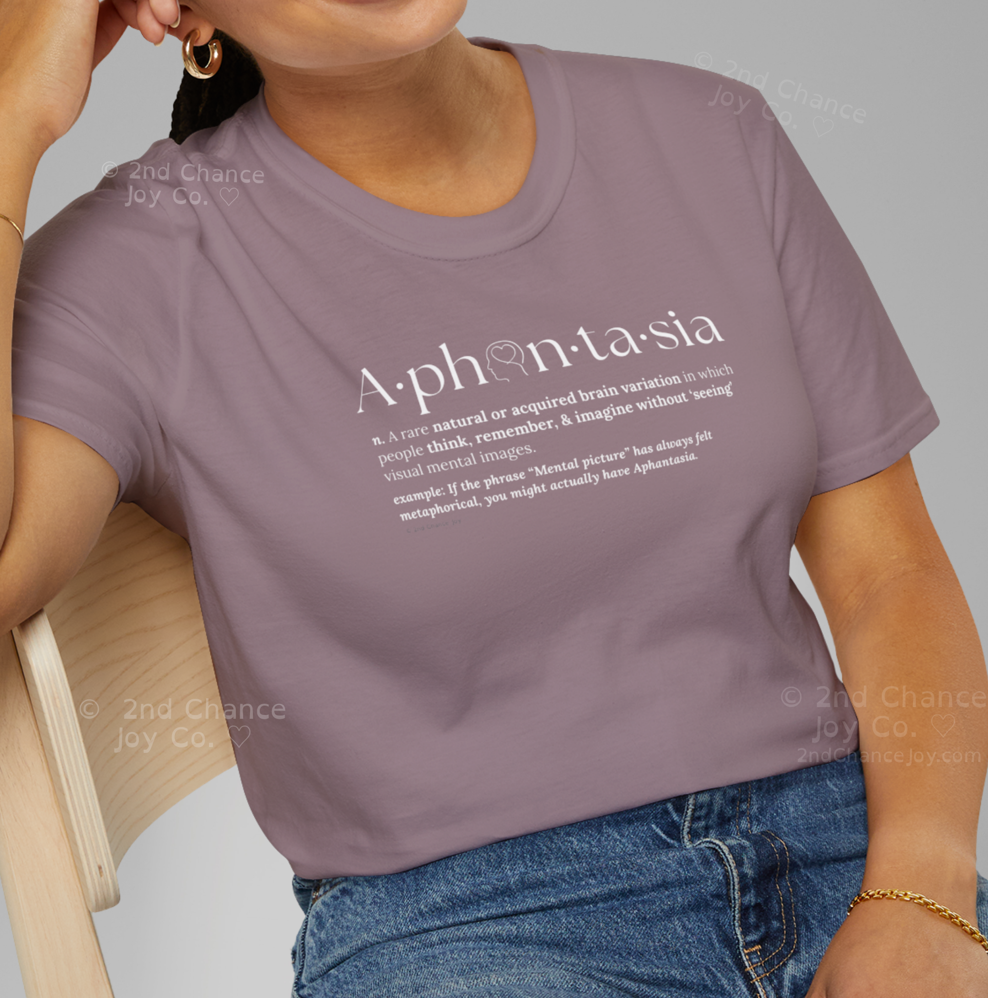 Aphantasia Definition - Mental Imagery Dictionary T-Shirt