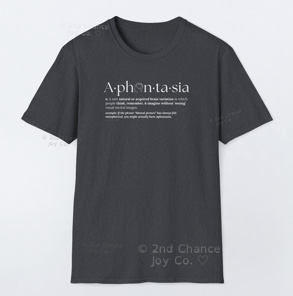 Aphantasia Definition - Mental Imagery Dictionary T-Shirt