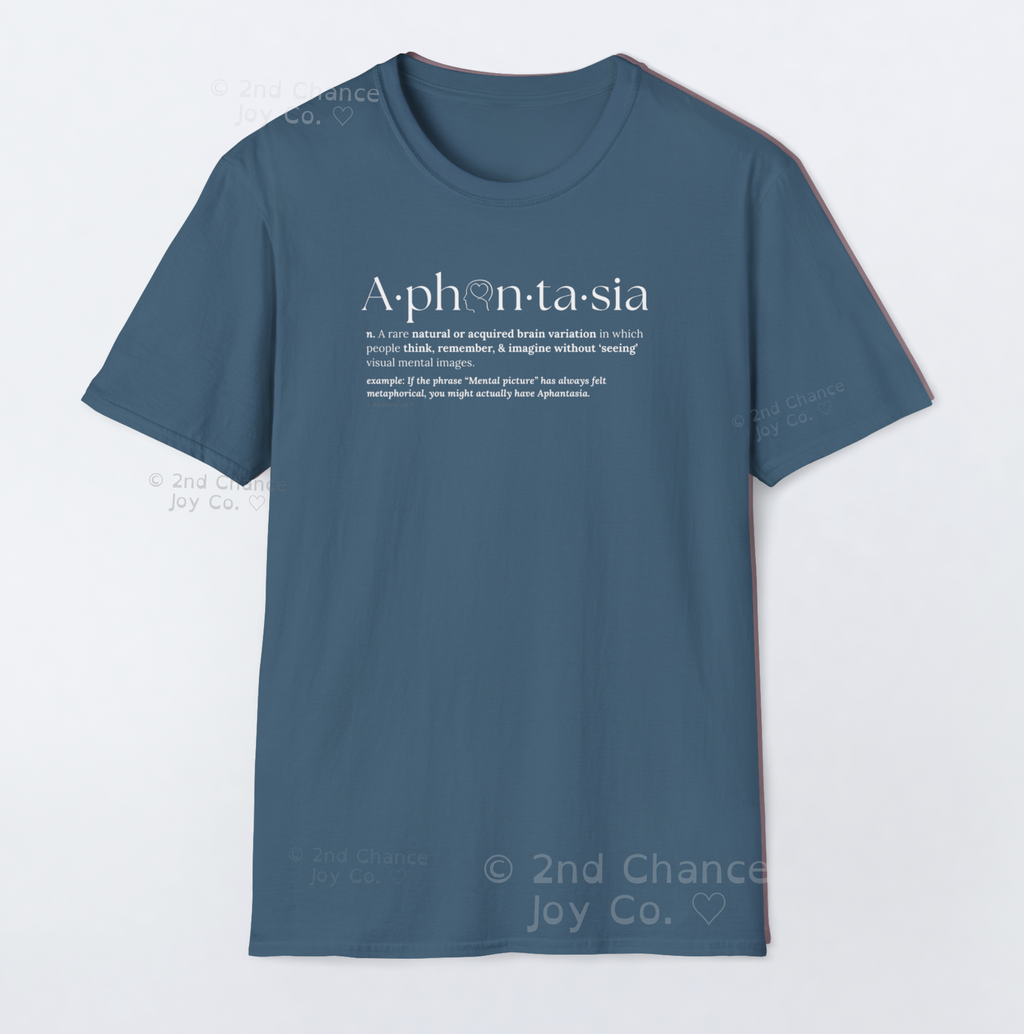 Aphantasia Definition - Mental Imagery Dictionary T-Shirt
