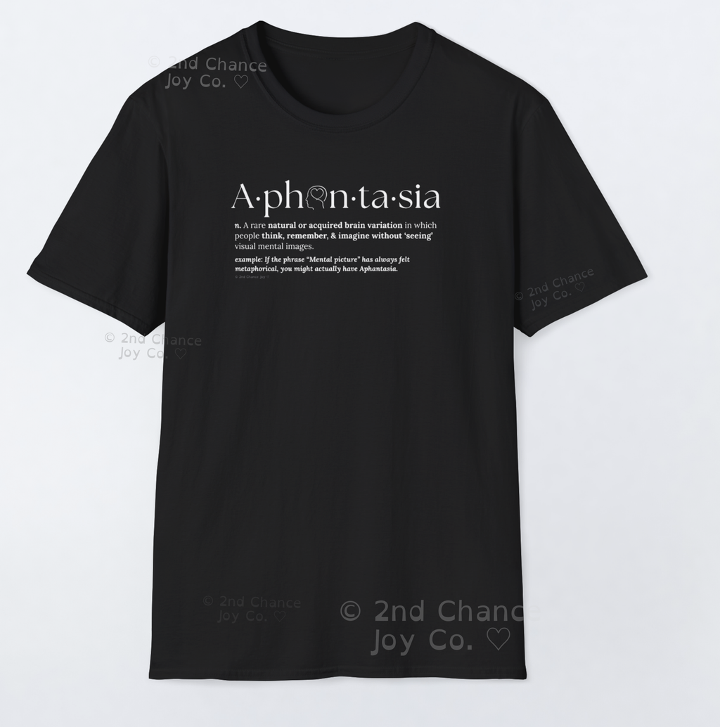 Aphantasia Definition - Mental Imagery Dictionary T-Shirt