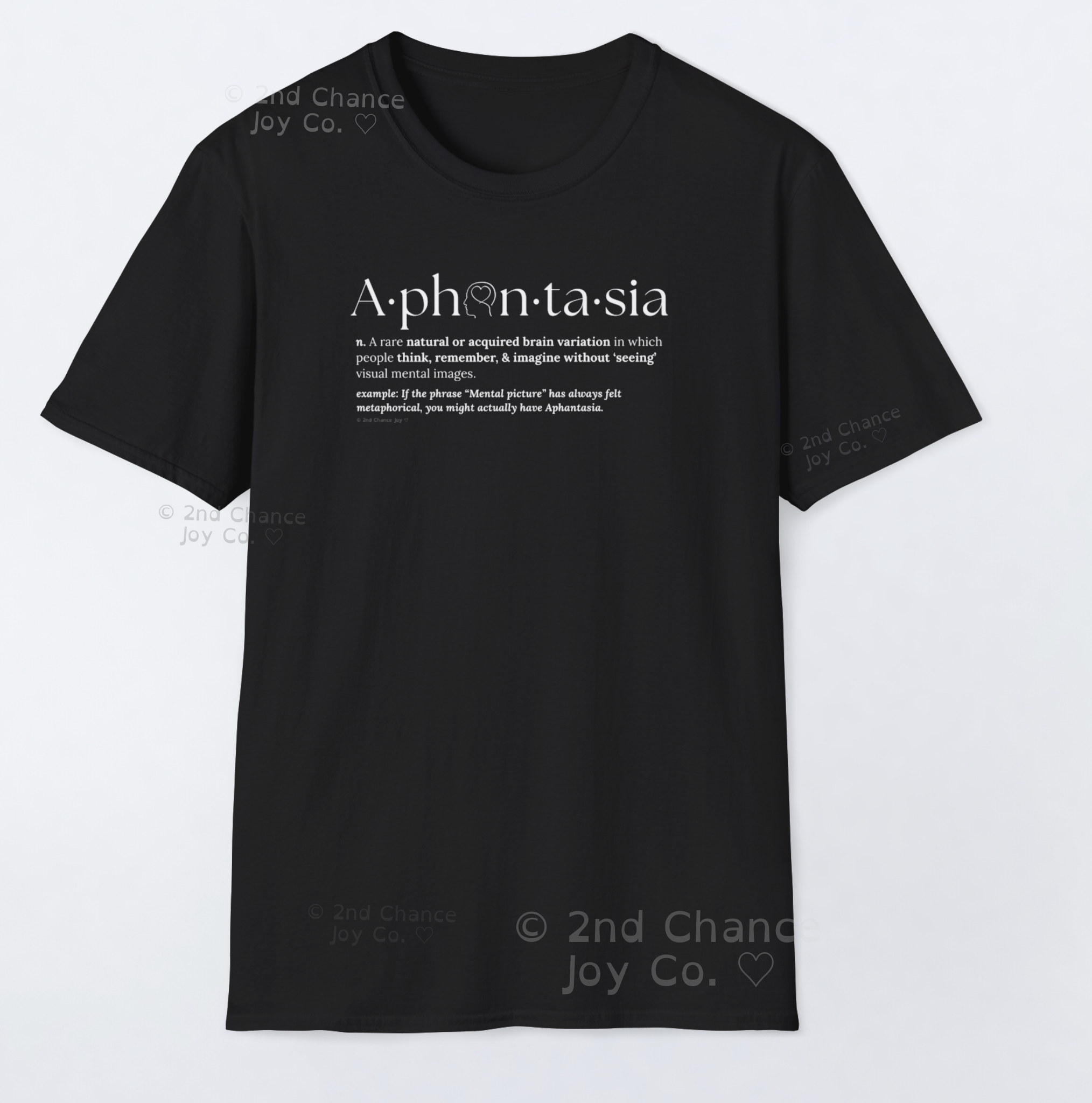 Aphantasia Definition - Mental Imagery Dictionary T-Shirt