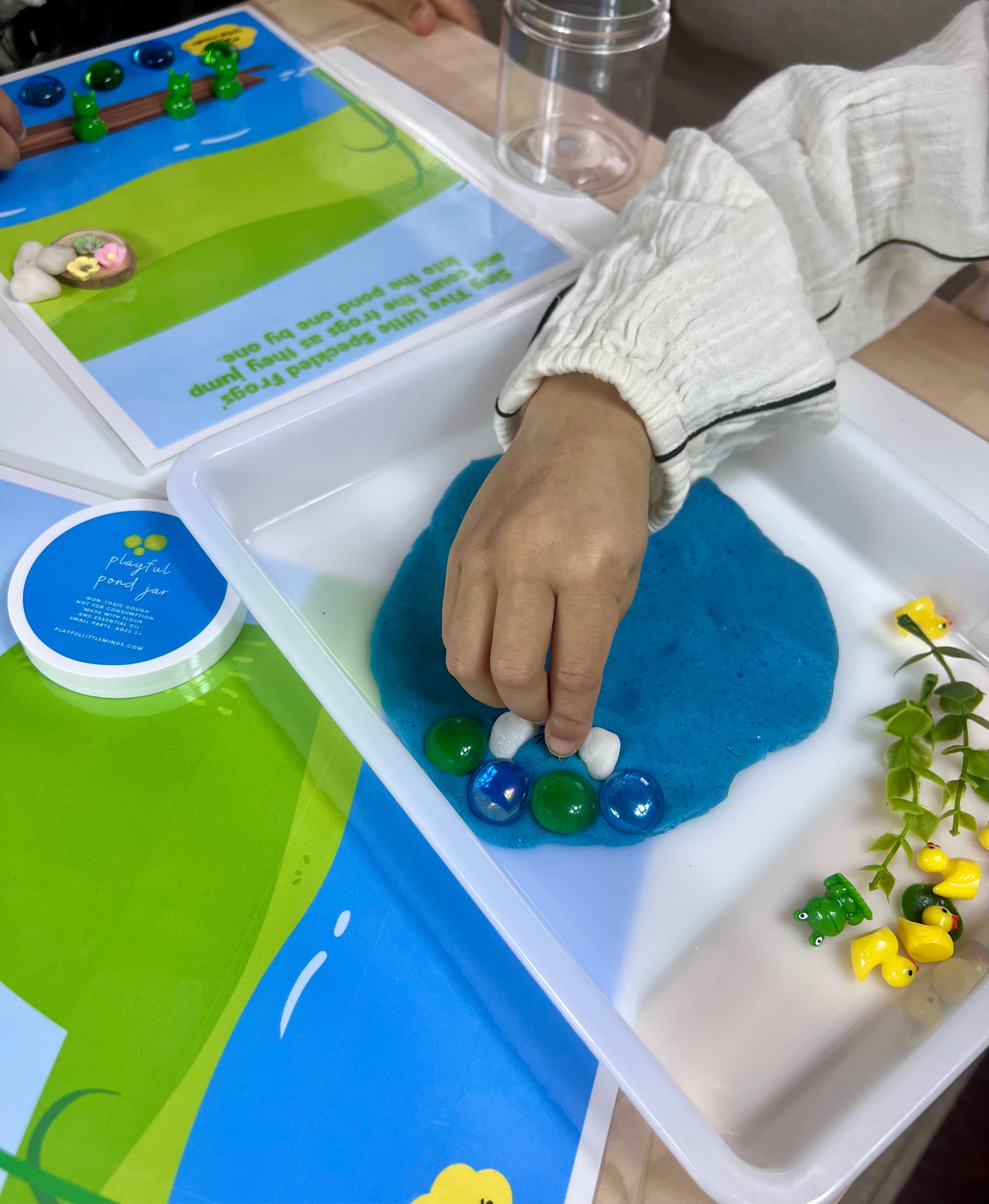 Duck Pond Playdough Kit: Educational Toy for Kids | Nursery Rhyme Inspired