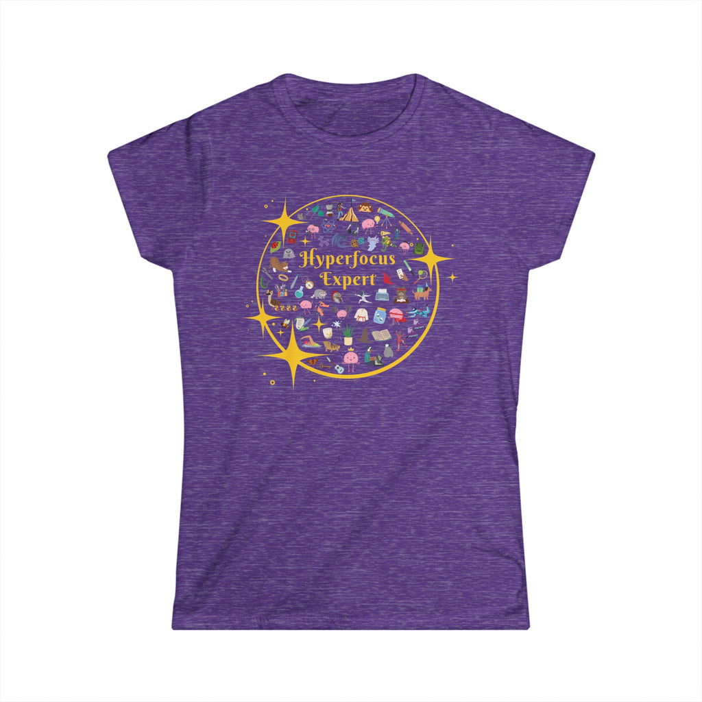 Hyperfocus Expert *Juniors Fit* | ADHD & Neurodiversity Starry Mini Icons - Juniors/Ladies Slim-Fit T-Shirt