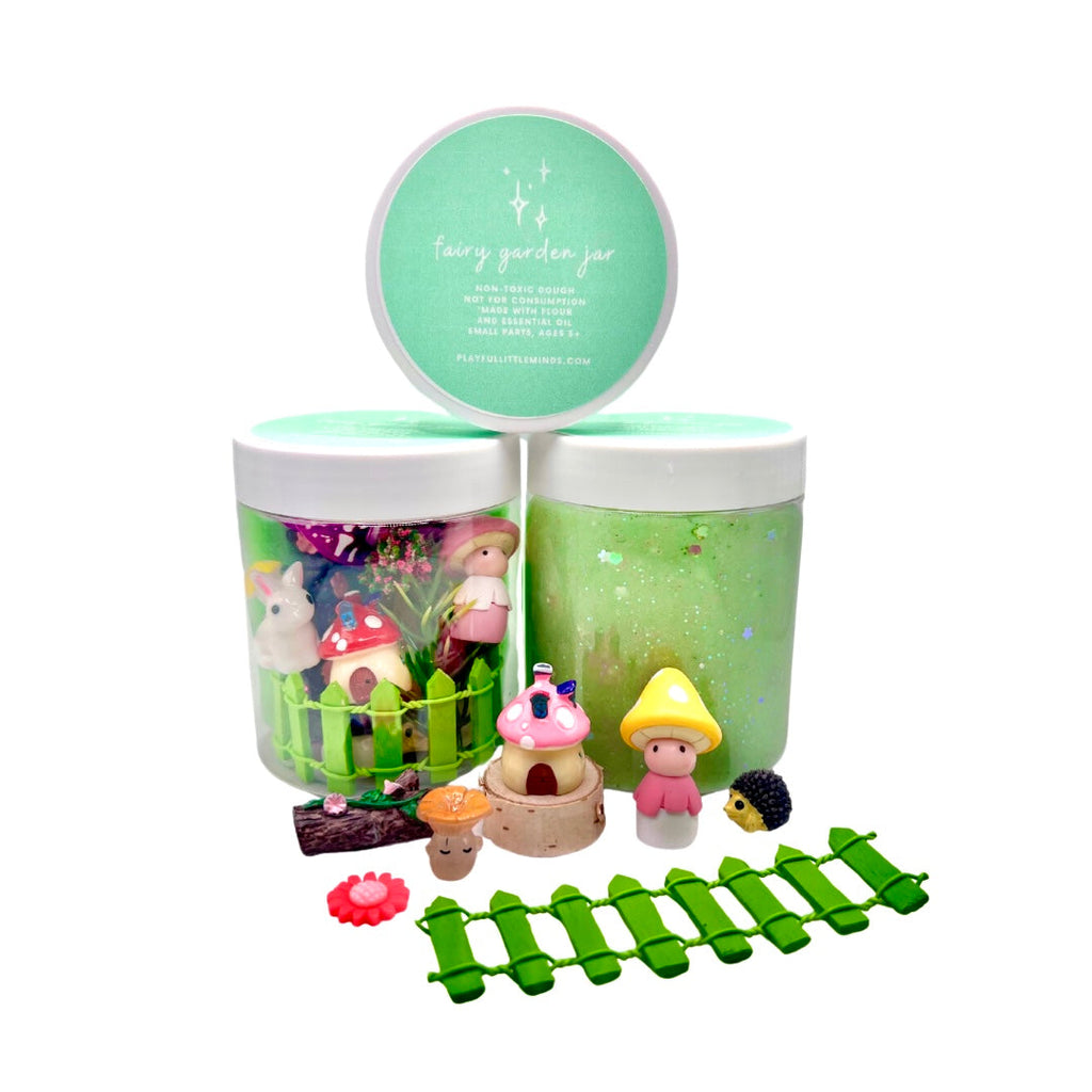 Special Edition Jar: Fairy Garden Natural Playdough Sensory Toy Kit