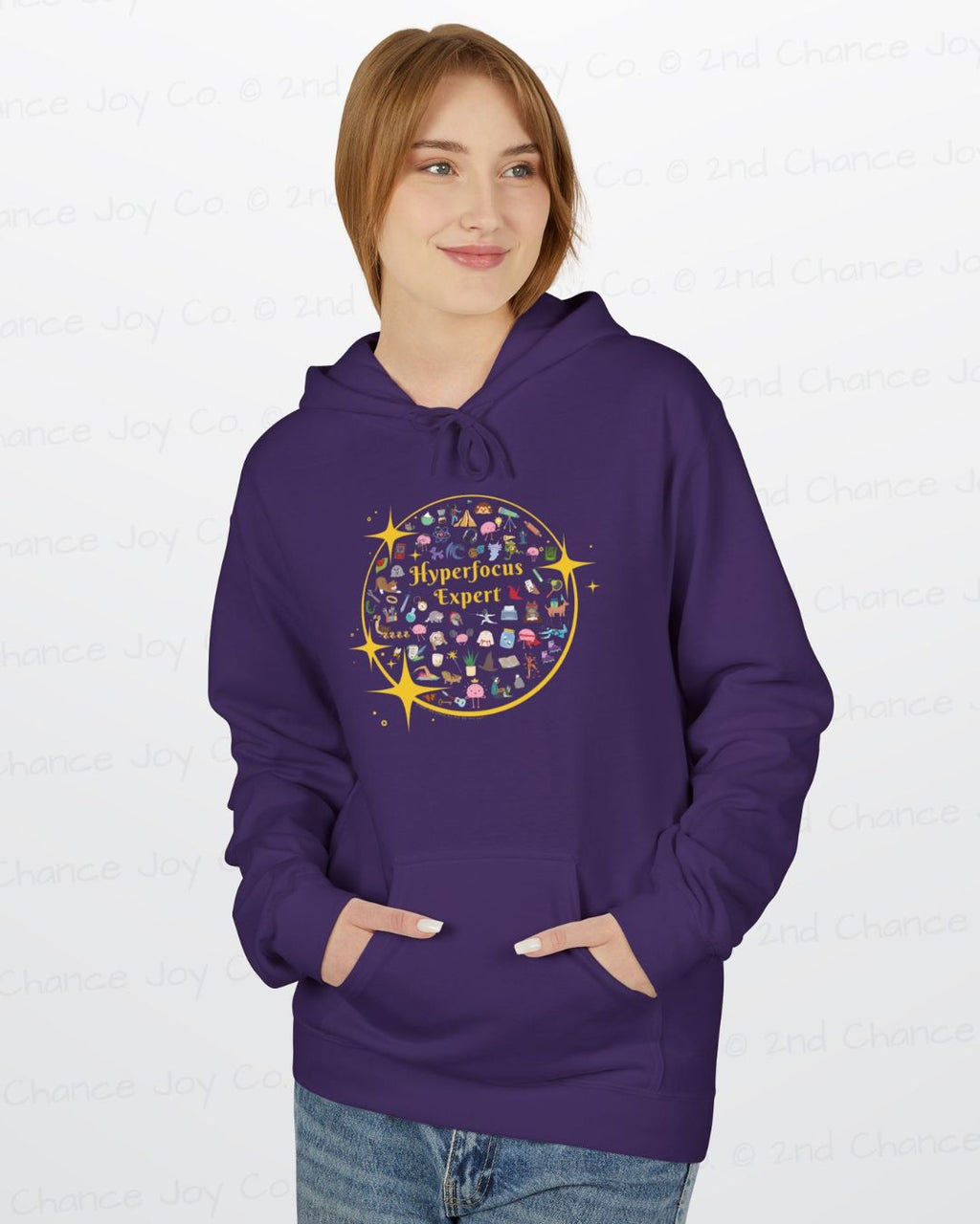 Hyperfocus Expert Pullover Hoodie | ADHD and Neurodiversity Unisex Adults Pullover Sweatshirt