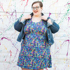 "Lost in the Stacks" Adult Books Sleeveless Dress with Pockets