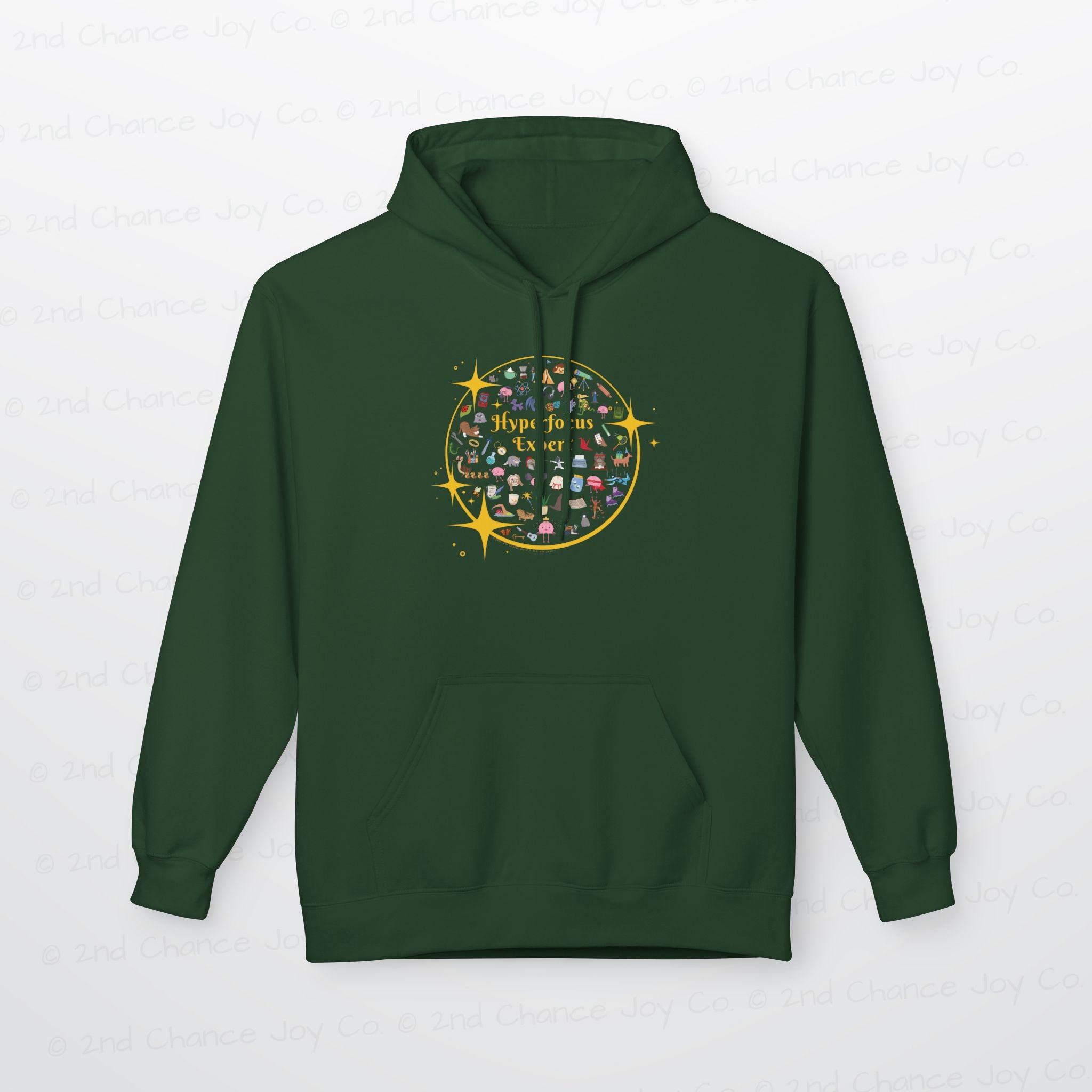 Hyperfocus Expert Pullover Hoodie | ADHD and Neurodiversity Unisex Adults Pullover Sweatshirt