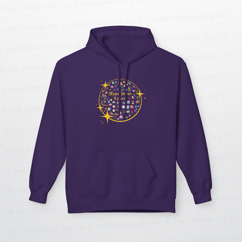 Hyperfocus Expert Pullover Hoodie | ADHD and Neurodiversity Unisex Adults Pullover Sweatshirt
