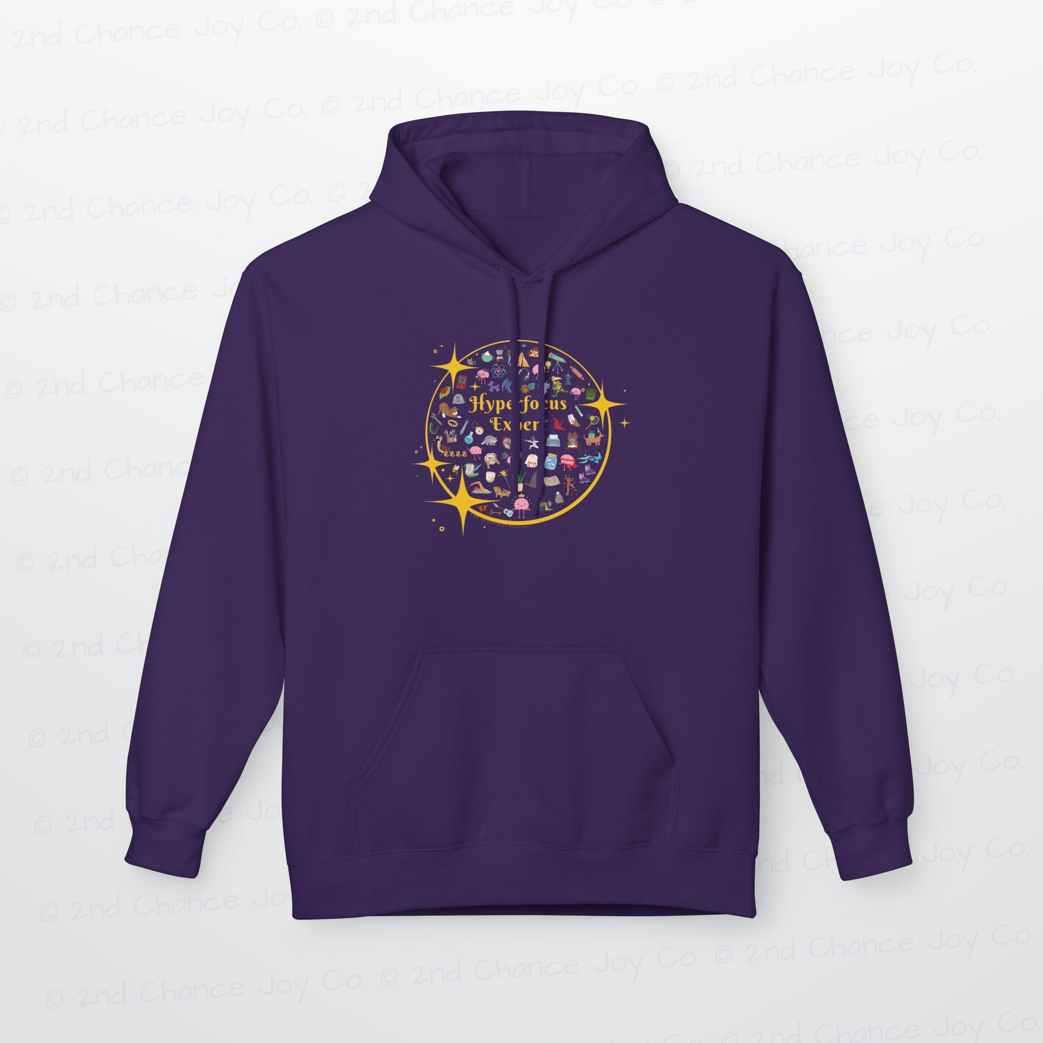 Hyperfocus Expert Pullover Hoodie | ADHD and Neurodiversity Unisex Adults Pullover Sweatshirt