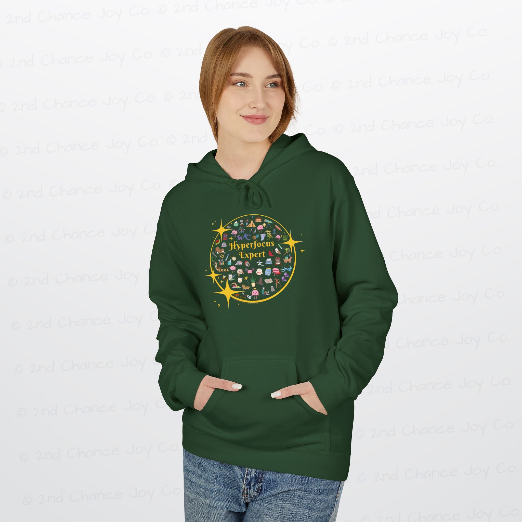Hyperfocus Expert Pullover Hoodie | ADHD and Neurodiversity Unisex Adults Pullover Sweatshirt