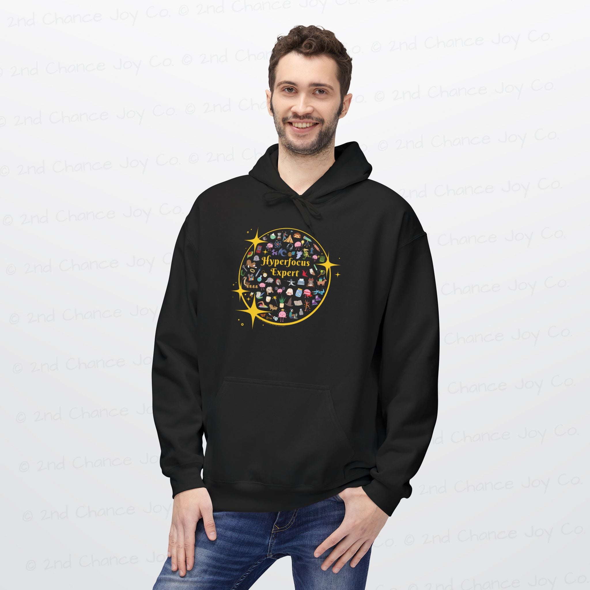 Hyperfocus Expert Pullover Hoodie | ADHD and Neurodiversity Unisex Adults Pullover Sweatshirt
