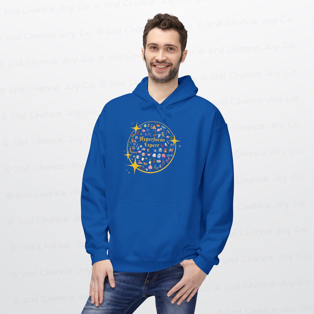 Hyperfocus Expert Pullover Hoodie | ADHD and Neurodiversity Unisex Adults Pullover Sweatshirt