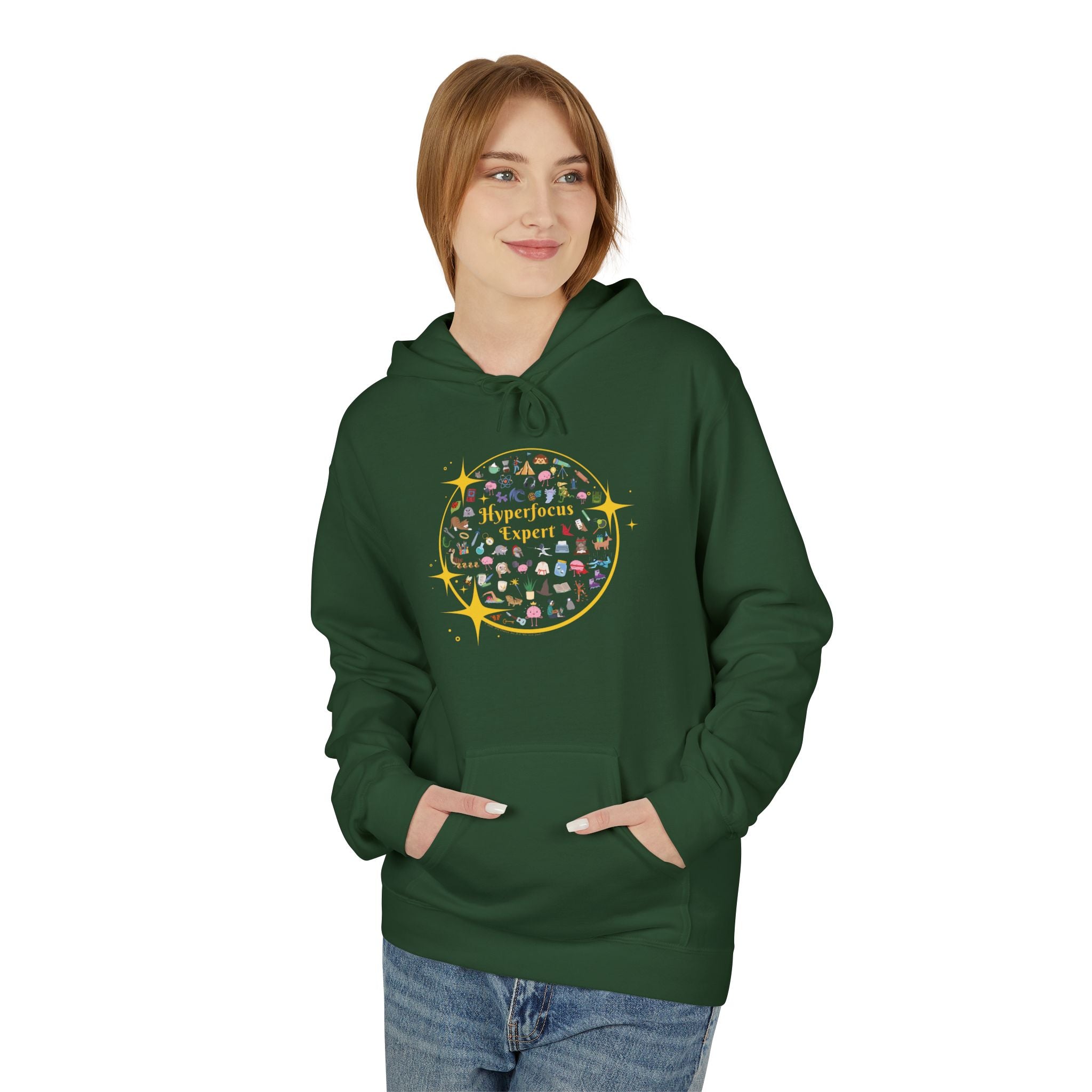 Hyperfocus Expert Pullover Hoodie | ADHD and Neurodiversity Unisex Adults Pullover Sweatshirt
