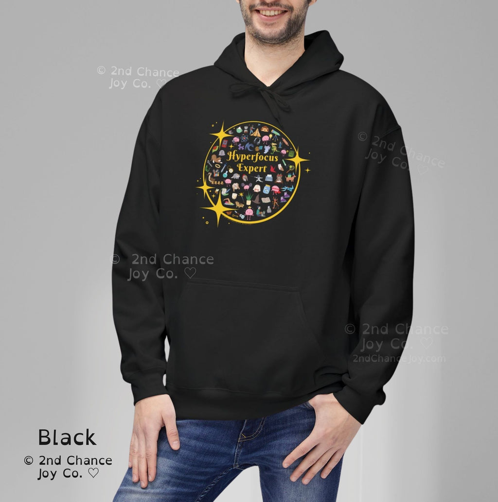Hyperfocus Expert Pullover Hoodie | ADHD and Neurodiversity Unisex Adults Pullover Sweatshirt