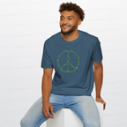 Make Peas Not War T-Shirt | Sweet Pea Peace Symbol Unisex Adults Tee