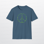 Make Peas Not War T-Shirt | Sweet Pea Peace Symbol Unisex Adults Tee