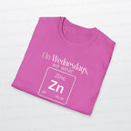 Wednesdays We Wear Zinc - Chemistry Periodic Table Shirt