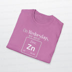 Wednesdays We Wear Zinc - Chemistry Periodic Table Shirt
