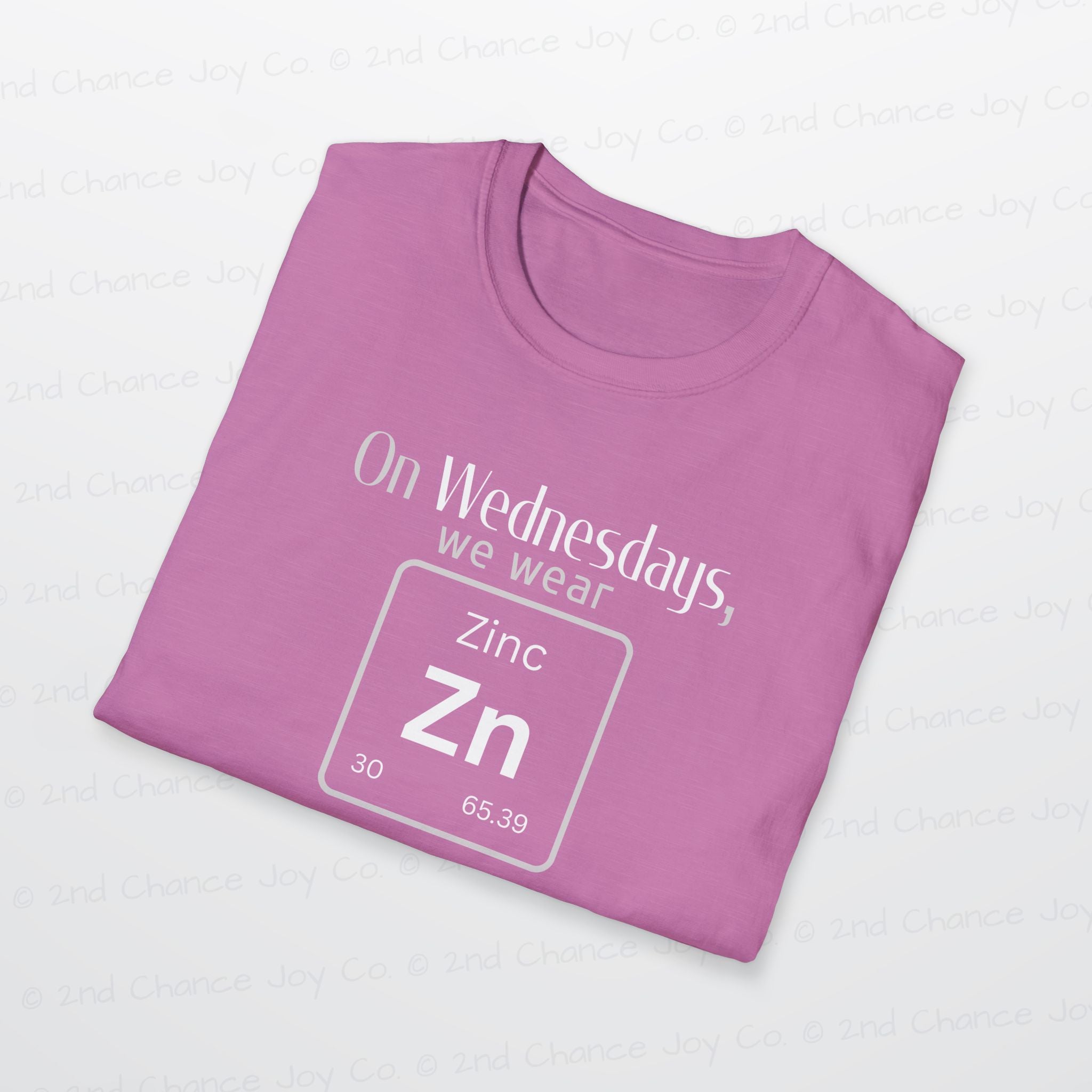 Wednesdays We Wear Zinc - Chemistry Periodic Table Shirt