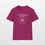 Wednesdays We Wear Zinc - Chemistry Periodic Table Shirt