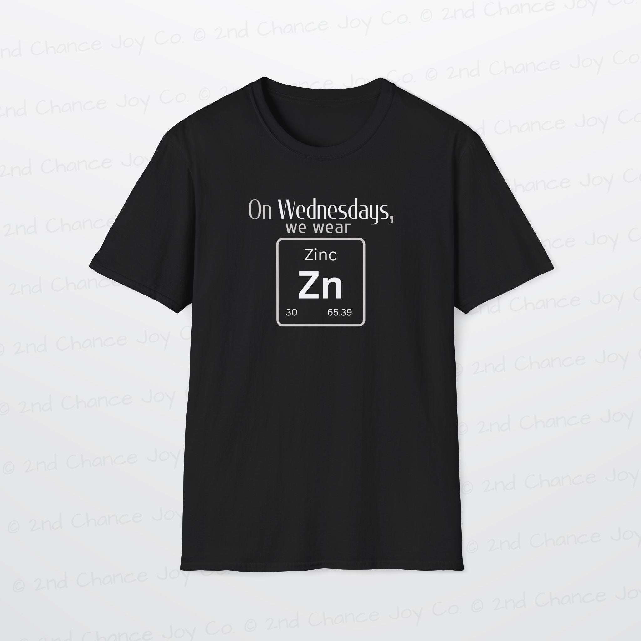 Wednesdays We Wear Zinc - Chemistry Periodic Table Shirt