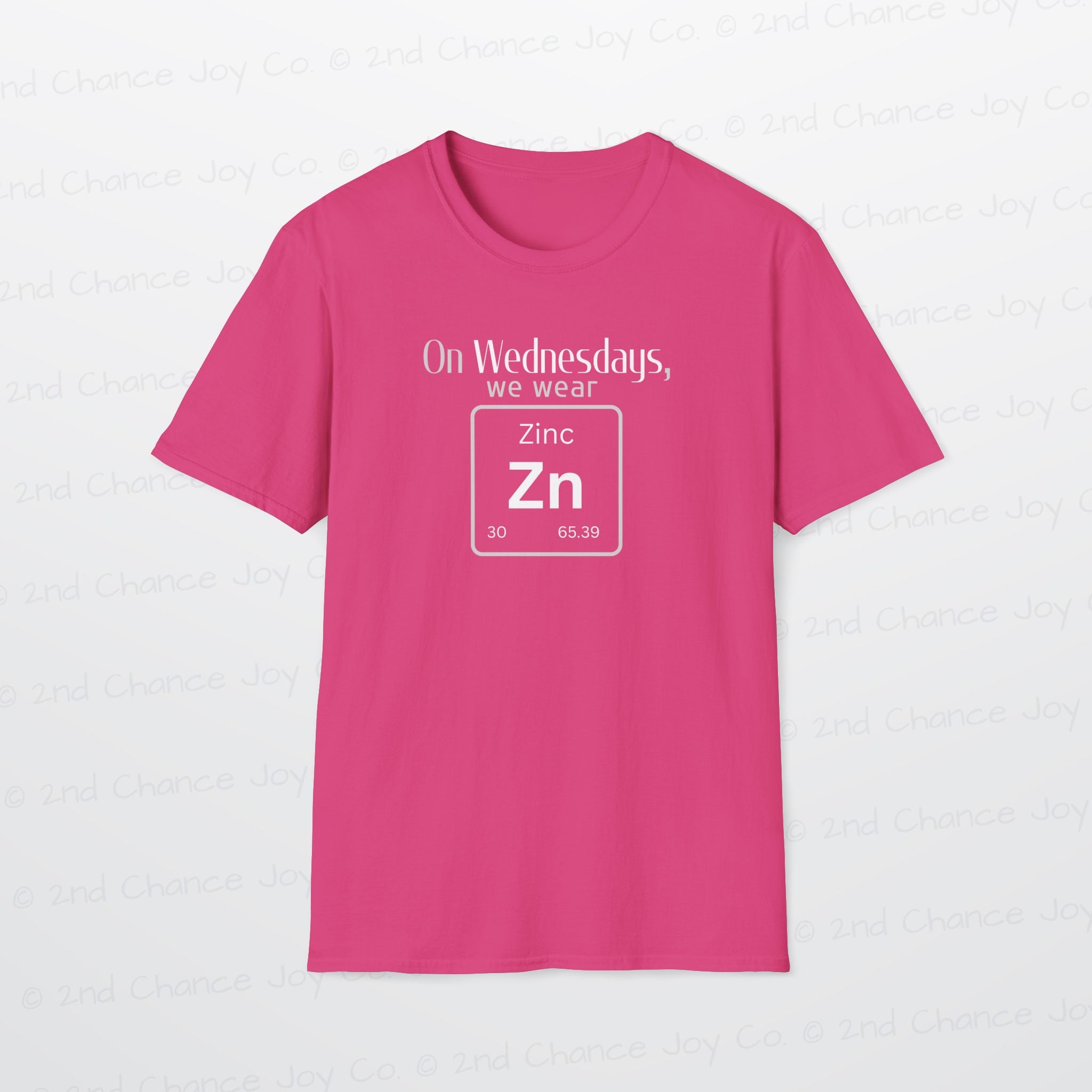 Wednesdays We Wear Zinc - Chemistry Periodic Table Shirt
