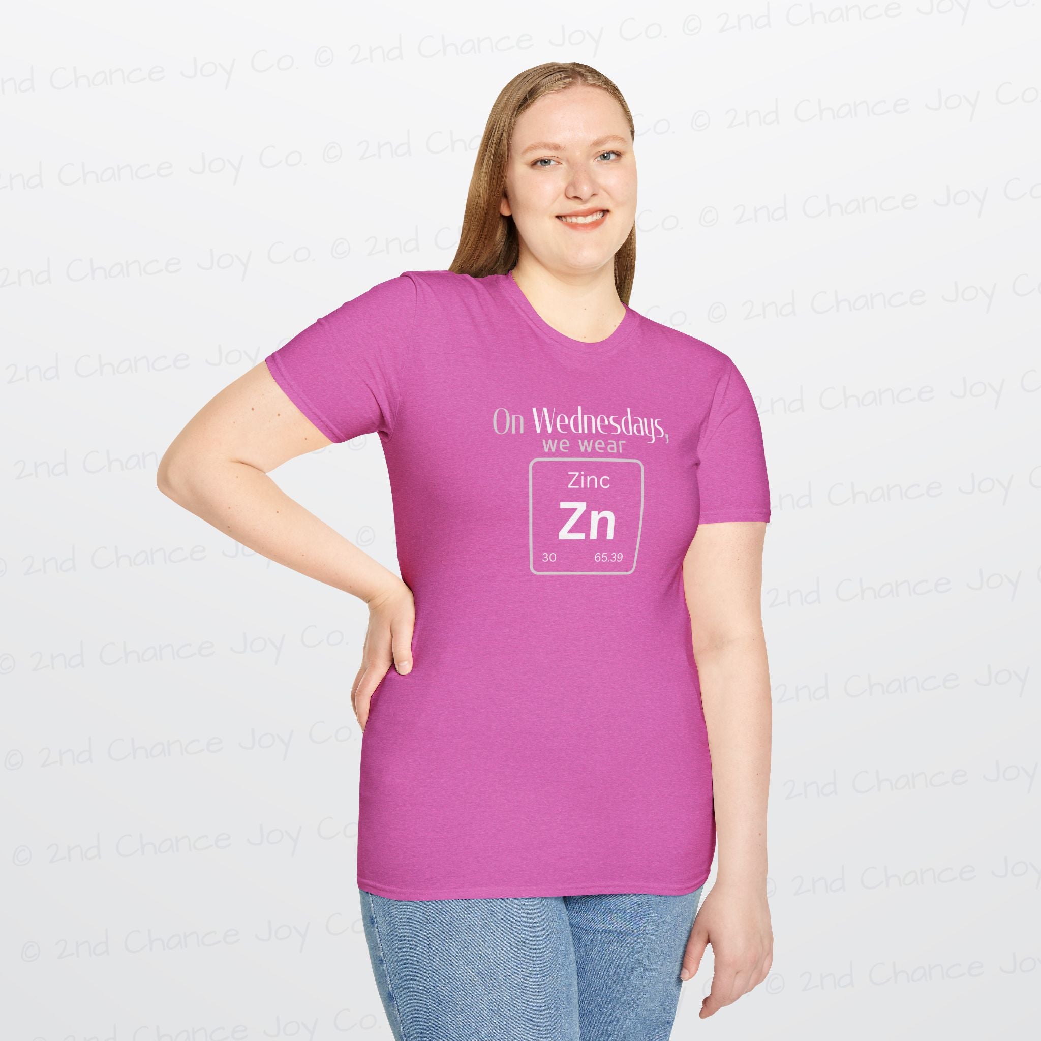 Wednesdays We Wear Zinc - Chemistry Periodic Table Shirt