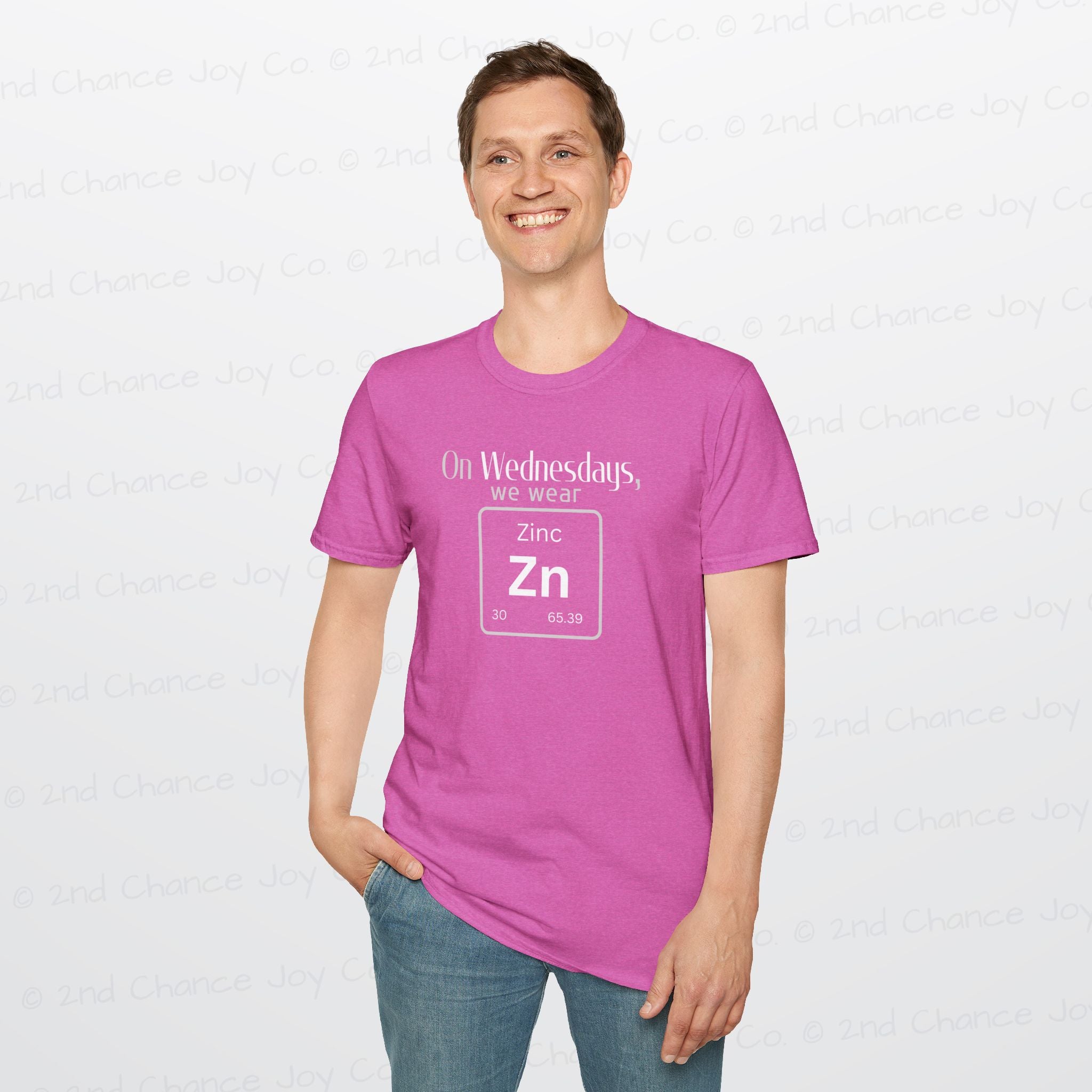Wednesdays We Wear Zinc - Chemistry Periodic Table Shirt