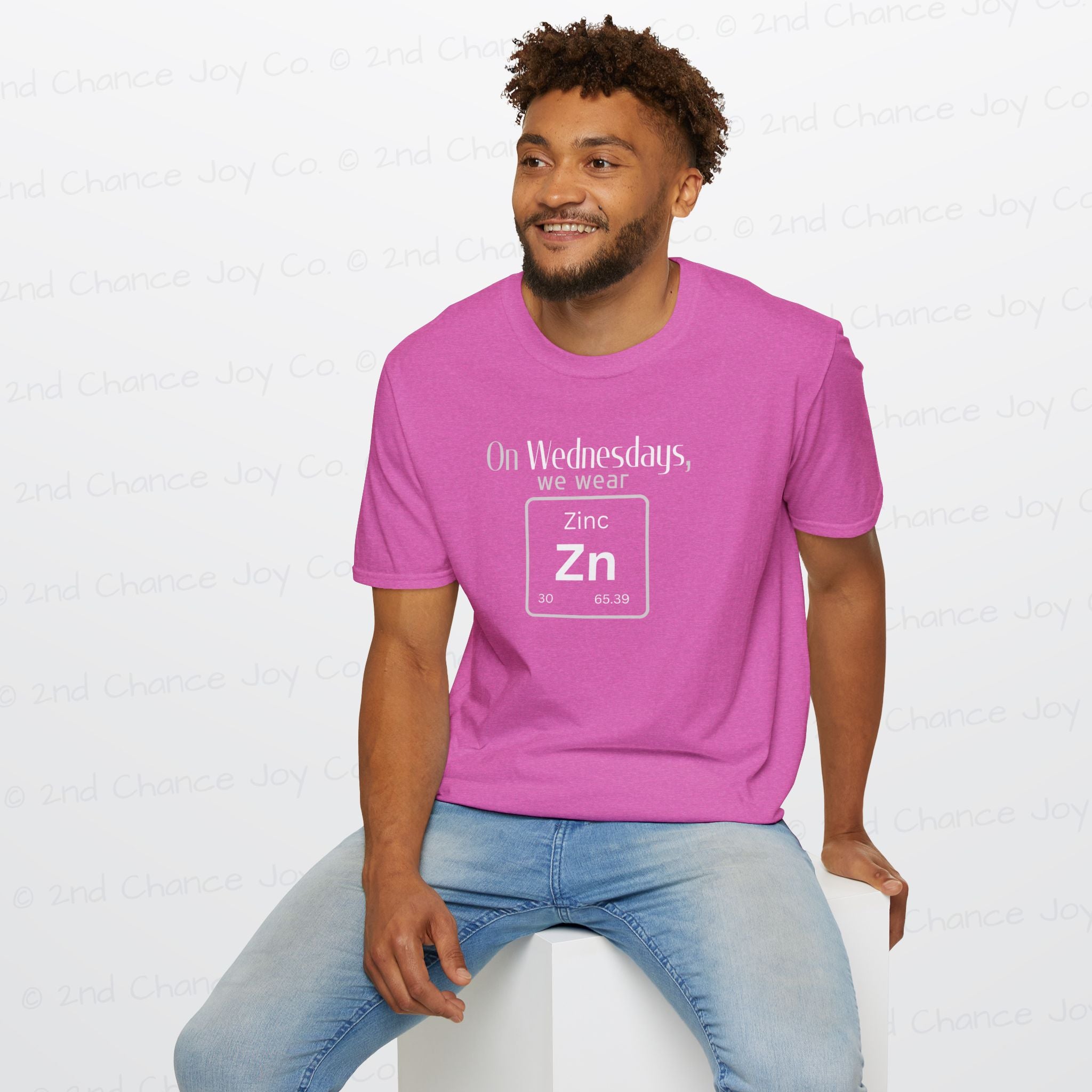 Wednesdays We Wear Zinc - Chemistry Periodic Table Shirt