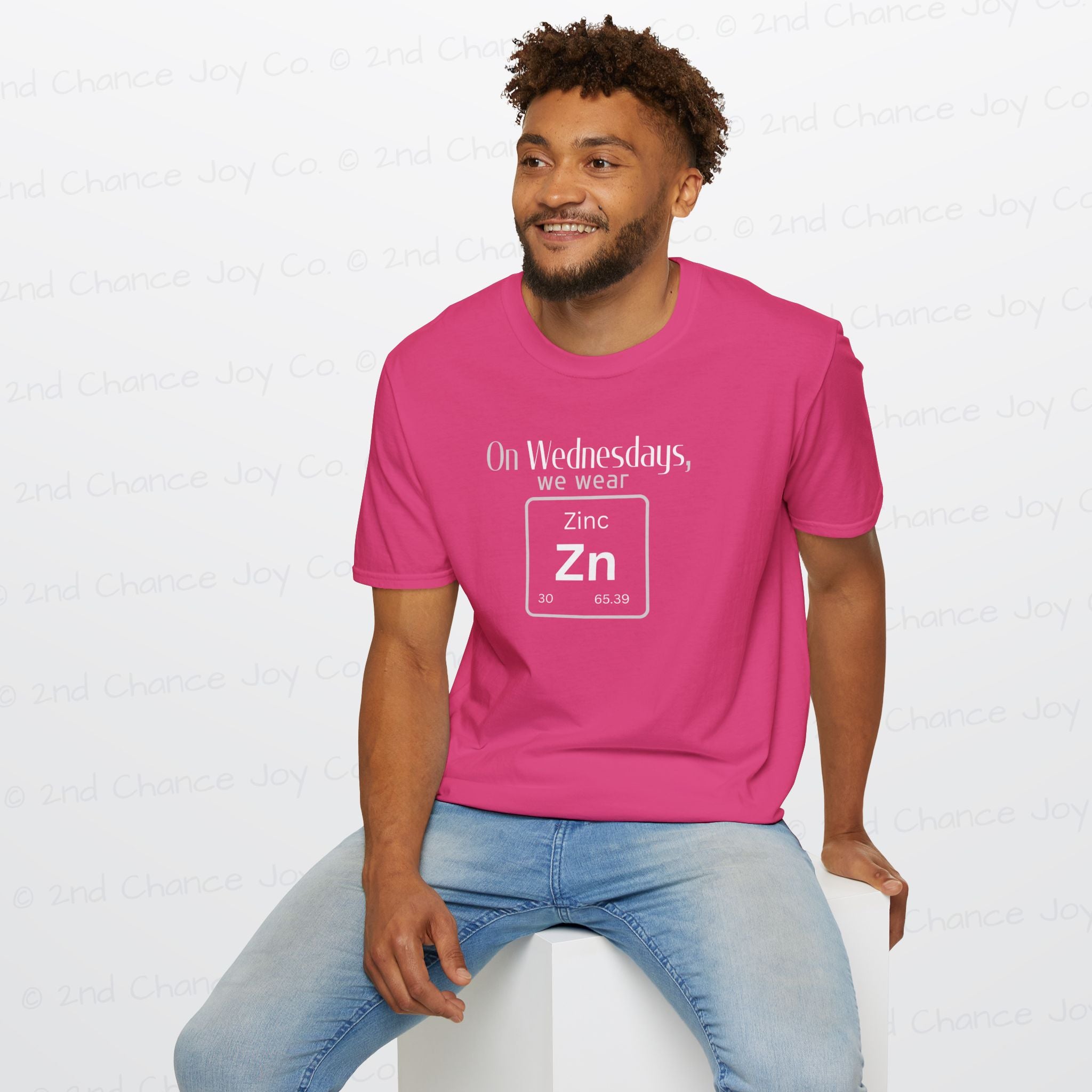 Wednesdays We Wear Zinc - Chemistry Periodic Table Shirt