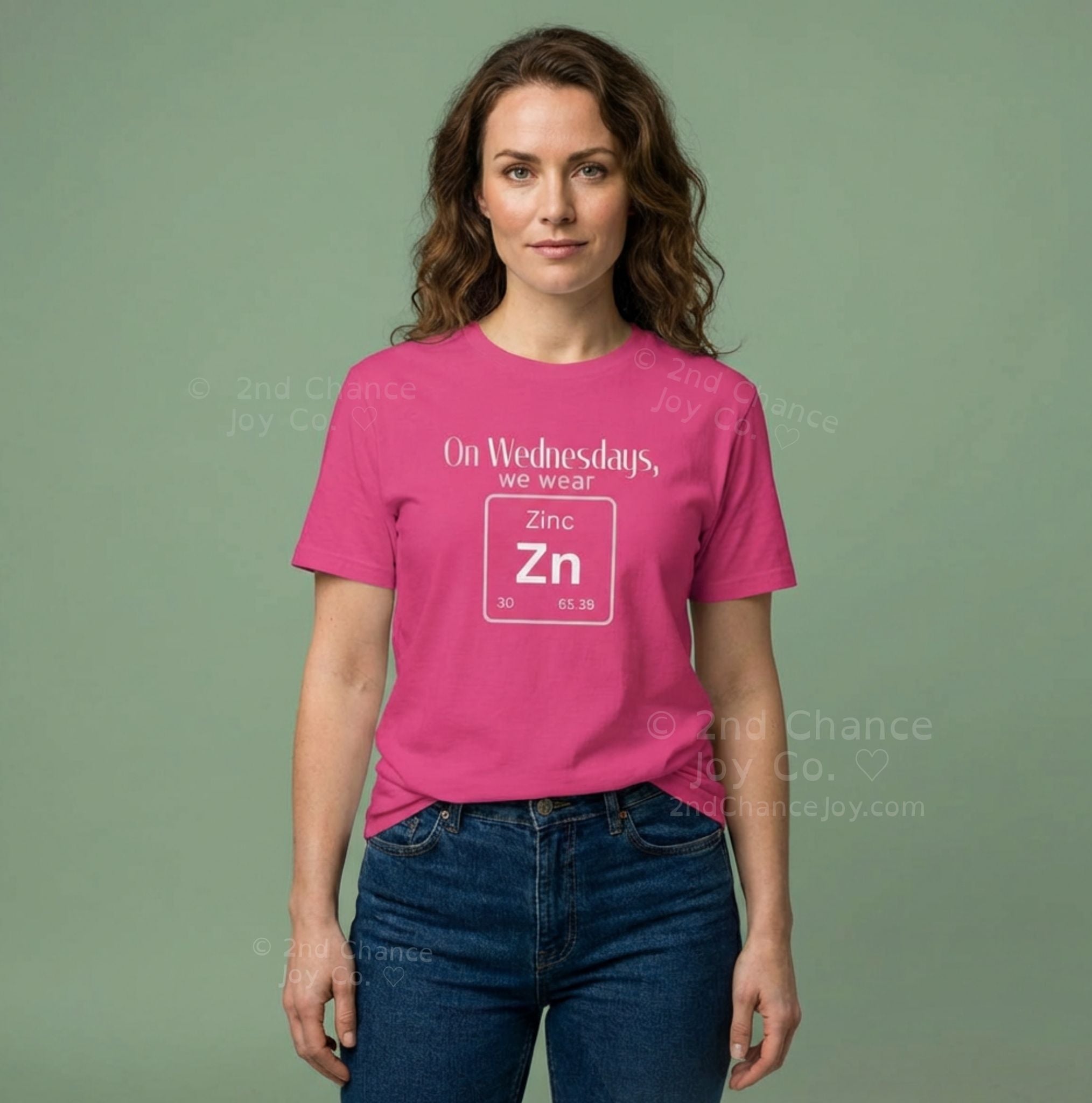 Periodic Table "On Wednesdays We Wear Zinc" - Chemistry Mean Girls Novelty Unisex T-Shirt